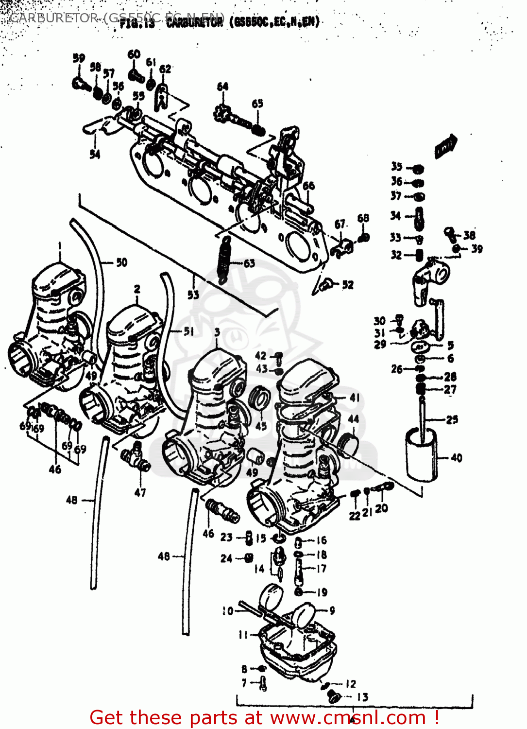 CARBURETOR (GS550C.EC.N.EN) GS550 1979 (N) USA (E03)
