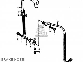 BRAKE HOSE - GS550 1979 (N) USA (E03)