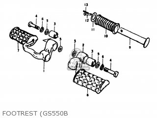 FOOTREST (GS550B - GS550 1979 (N) USA (E03)