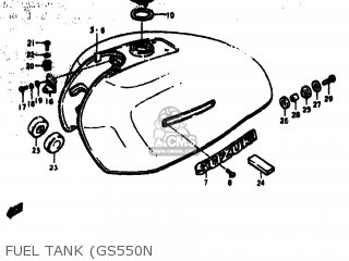 FUEL TANK (GS550N - GS550 1979 (N) USA (E03)