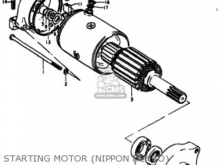 STARTING MOTOR (NIPPON DENSO) - GS550 1979 (N) USA (E03)