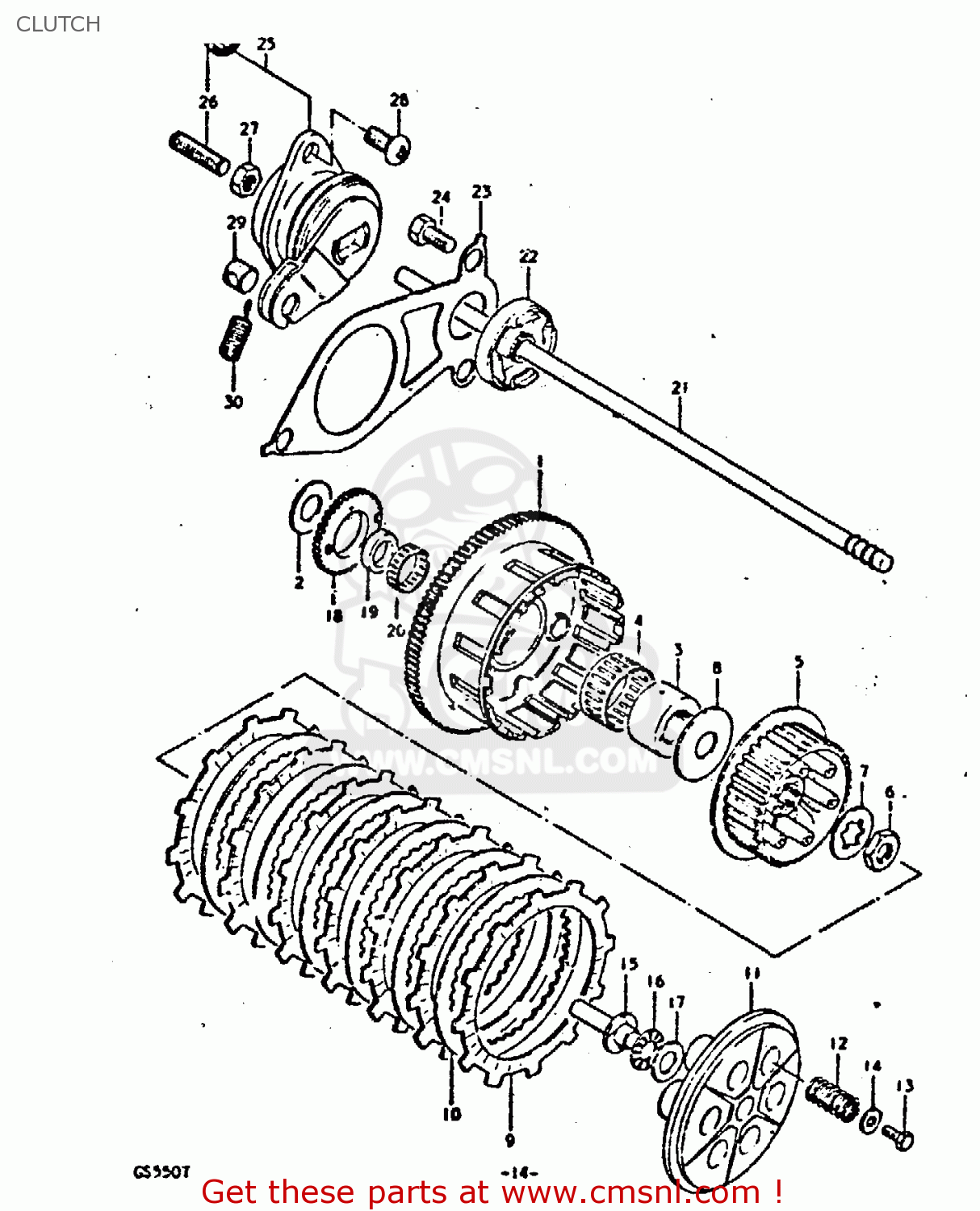 CLUTCH GS550 1980 (T) GENERAL EXPORT (E01)