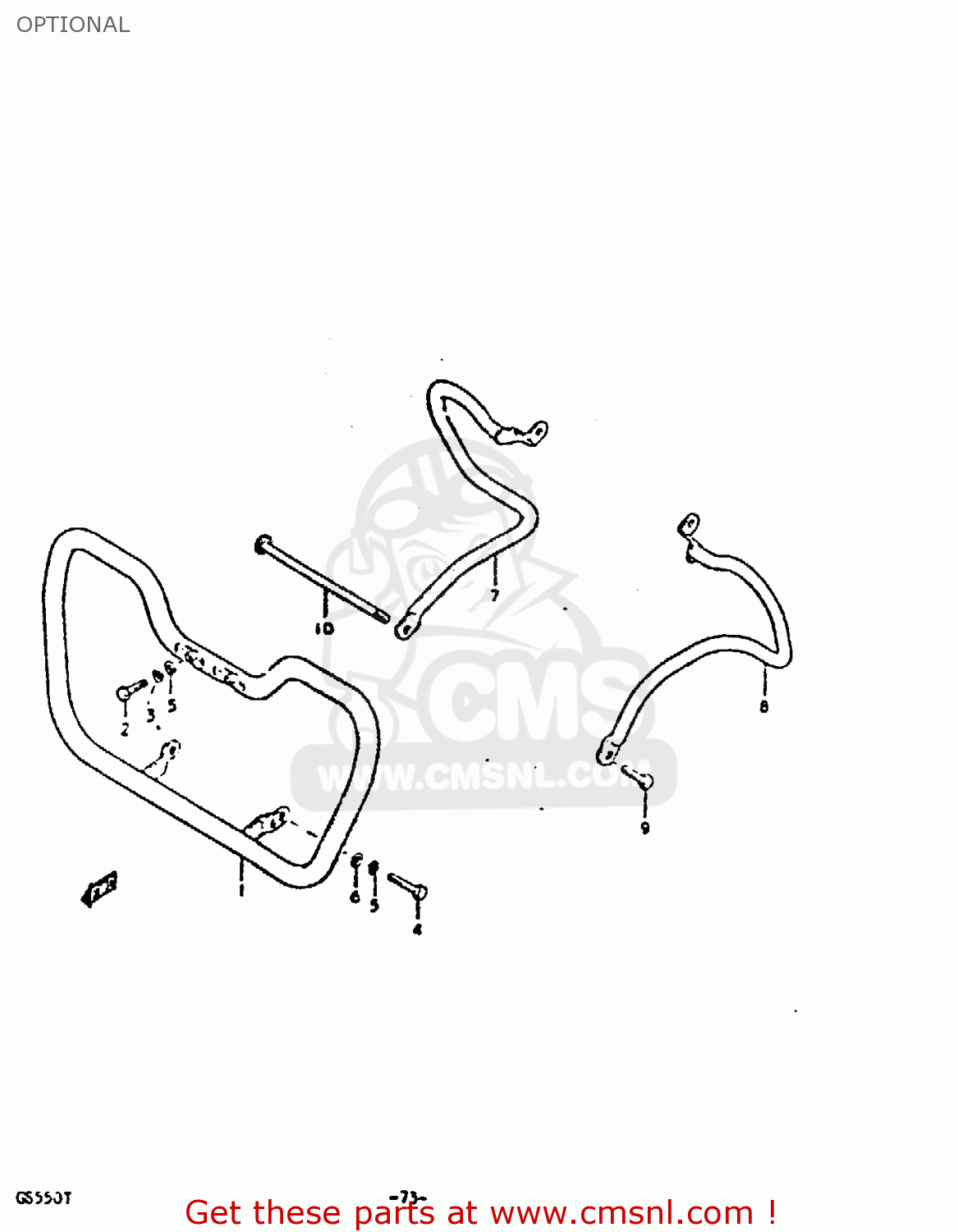 OPTIONAL GS550 1980 (T) GENERAL EXPORT (E01)
