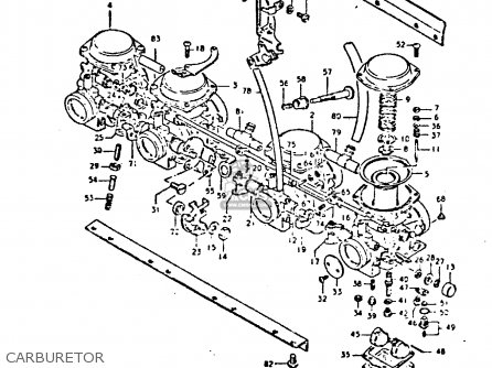 CARBURETOR - GS550 1980 (T) GENERAL EXPORT (E01)