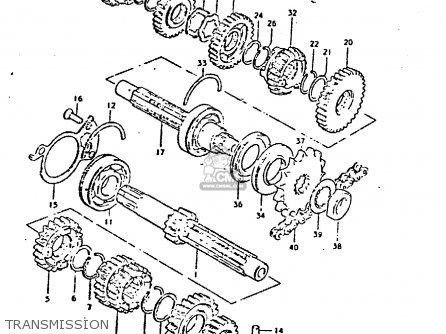 TRANSMISSION - GS550 1980 (T) GENERAL EXPORT (E01)