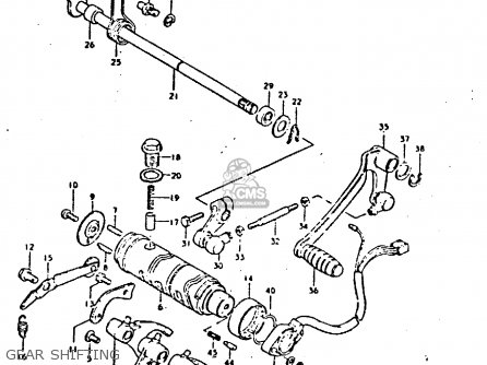 GEAR SHIFTING - GS550 1980 (T) GENERAL EXPORT (E01)