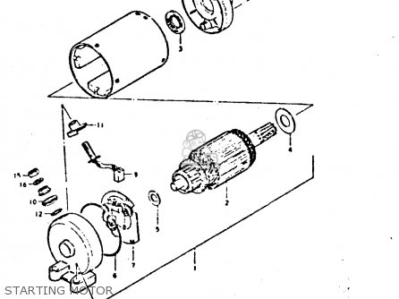 STARTING MOTOR - GS550 1980 (T) GENERAL EXPORT (E01)