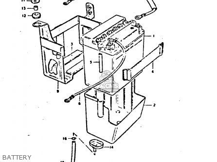 BATTERY - GS550 1980 (T) GENERAL EXPORT (E01)