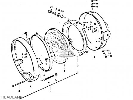 HEADLAMP - GS550 1980 (T) GENERAL EXPORT (E01)