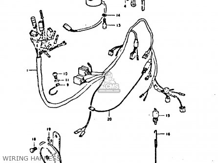 WIRING HARNESS - GS550 1980 (T) GENERAL EXPORT (E01)