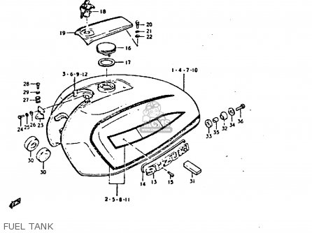 FUEL TANK - GS550 1980 (T) GENERAL EXPORT (E01)