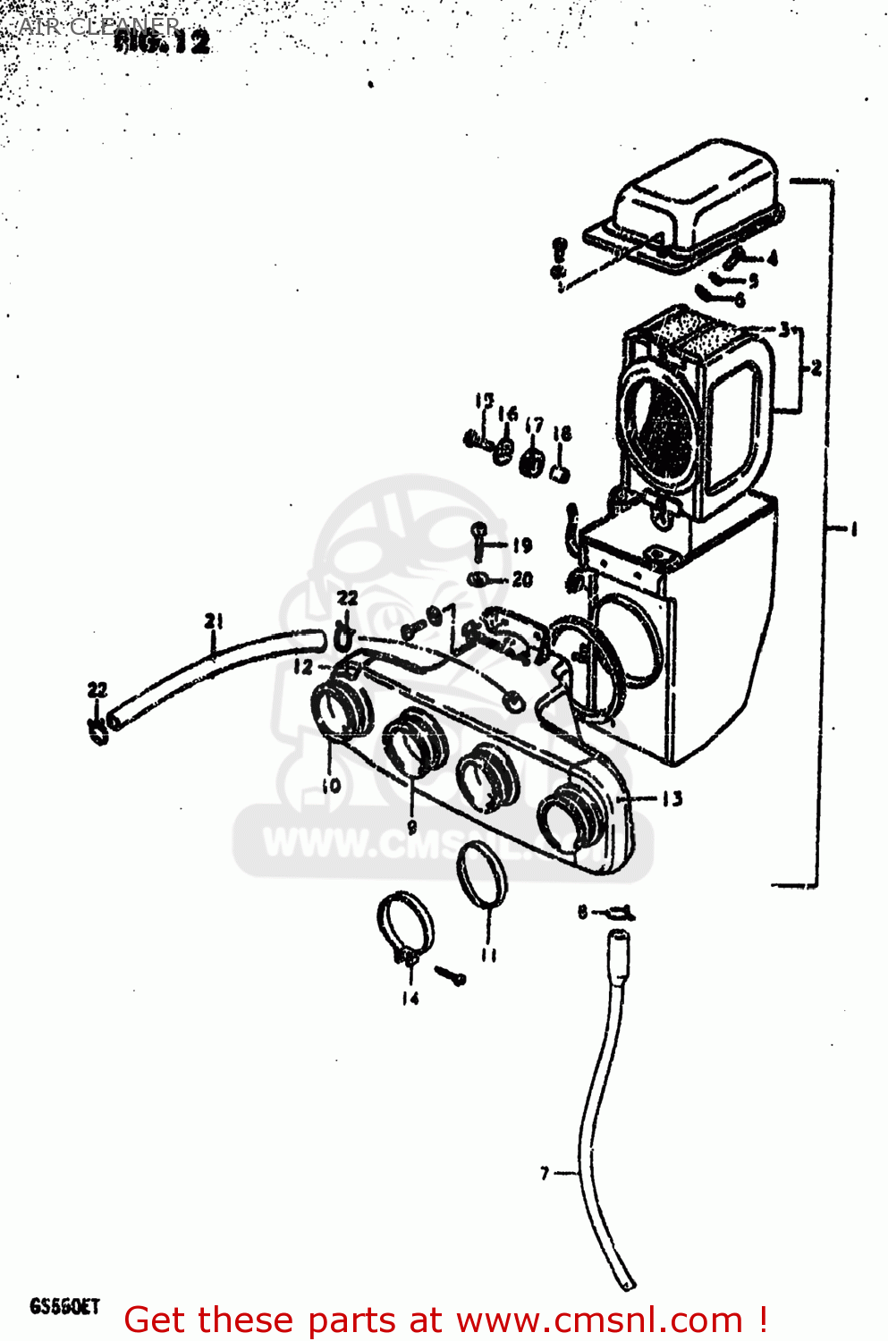 AIR CLEANER GS550 1980 (T) USA (E03)