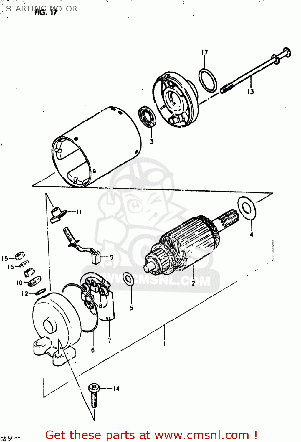 STARTING MOTOR GS550 1980 (T) USA (E03)