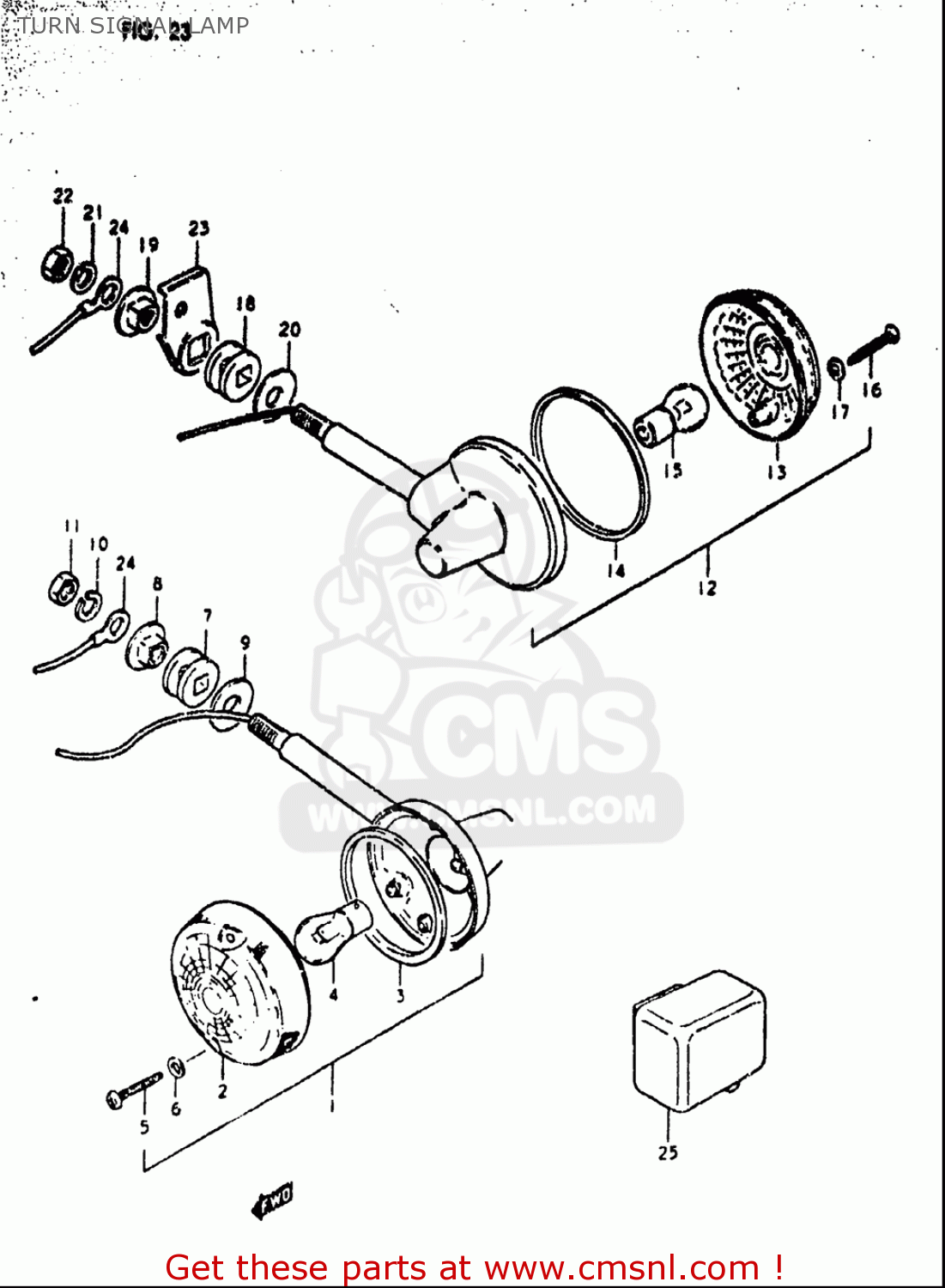 TURN SIGNAL LAMP GS550 1980 (T) USA (E03)