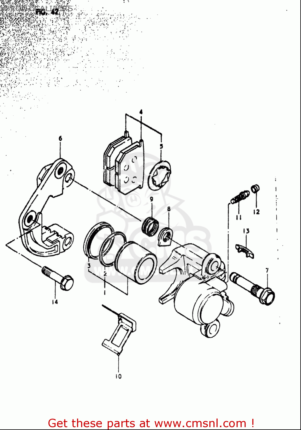 FRONT CALIPERS GS550 1980 (T) USA (E03)