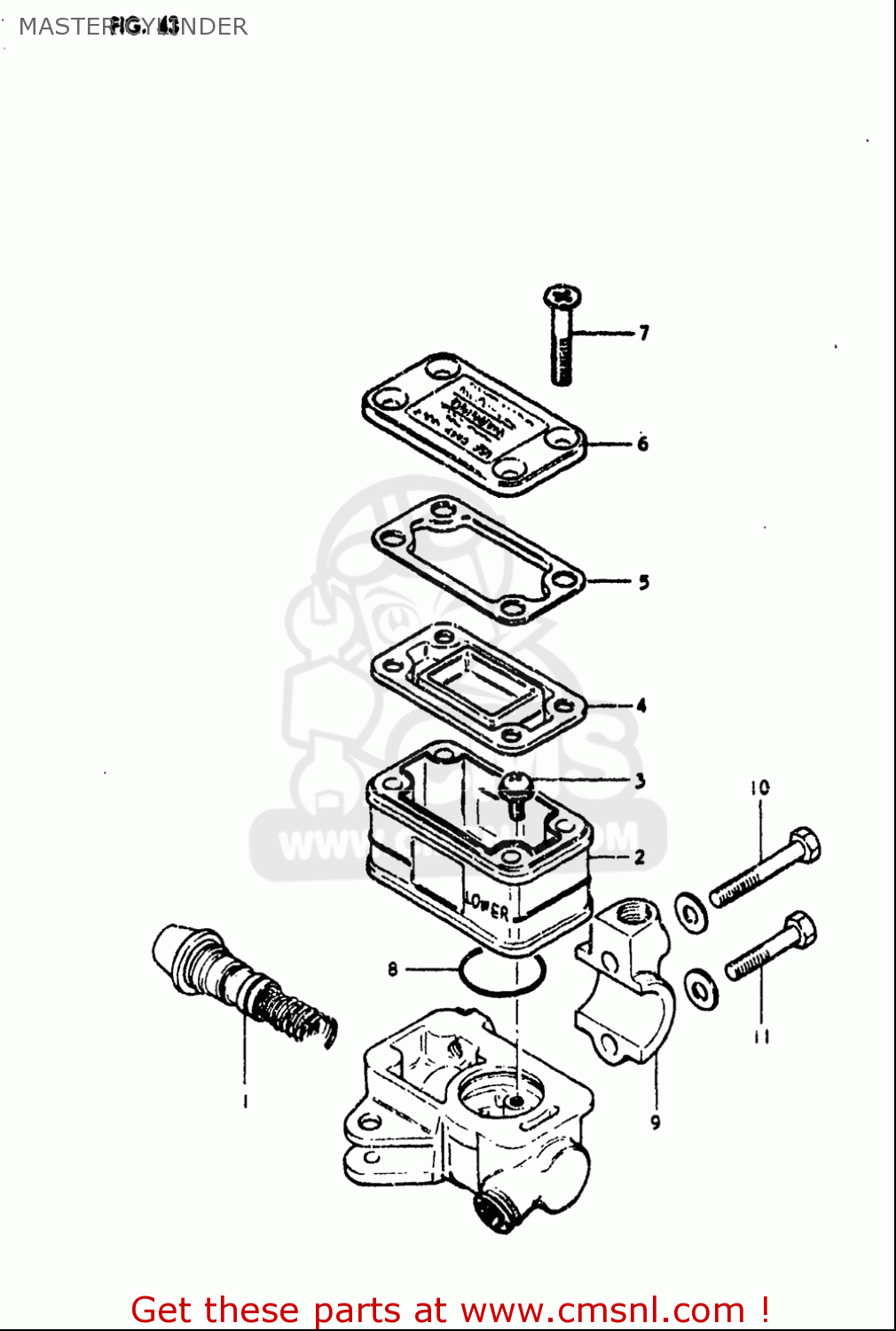 MASTER CYLINDER GS550 1980 (T) USA (E03)