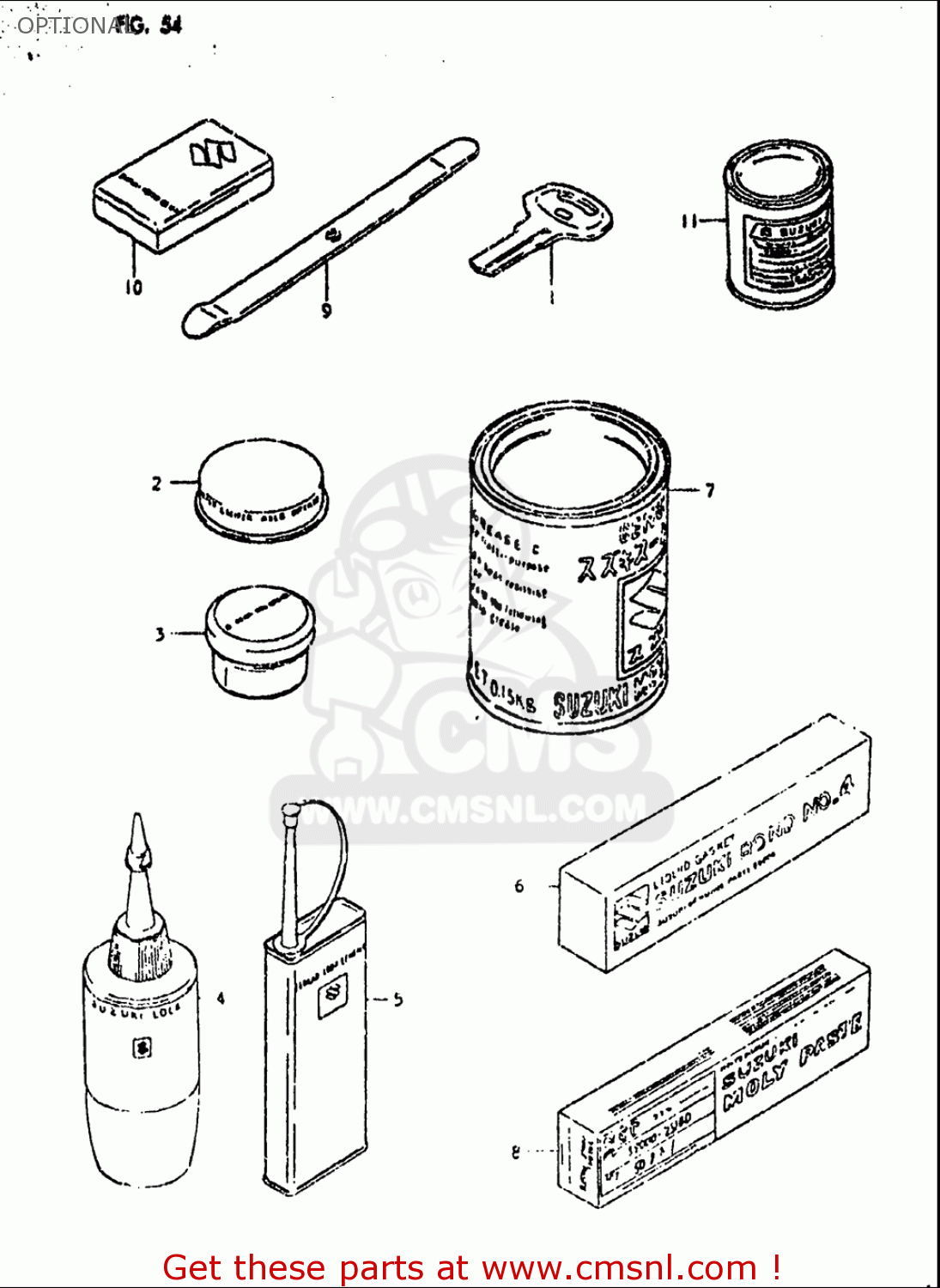OPTIONAL GS550 1980 (T) USA (E03)
