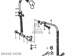 BRAKE HOSE - GS550 1980 (T) USA (E03)