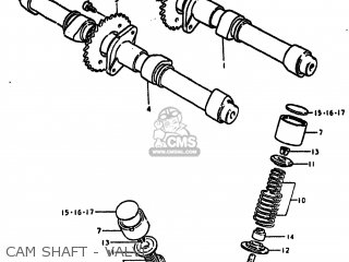 CAM SHAFT - VALVE - GS550 1980 (T) USA (E03)