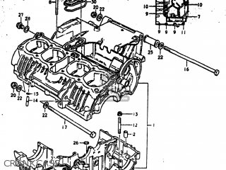 CRANKCASE - GS550 1980 (T) USA (E03)