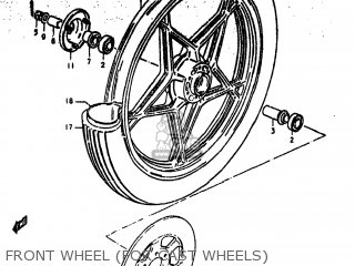 FRONT WHEEL (FOR CAST WHEELS) - GS550 1980 (T) USA (E03)