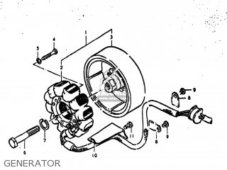 GENERATOR - GS550 1980 (T) USA (E03)