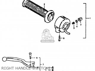 RIGHT HANDLE SWITCH - GS550 1980 (T) USA (E03)
