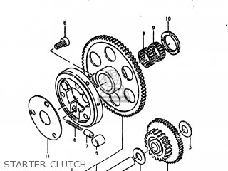 STARTER CLUTCH - GS550 1980 (T) USA (E03)