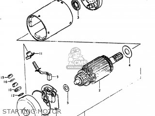 STARTING MOTOR - GS550 1980 (T) USA (E03)
