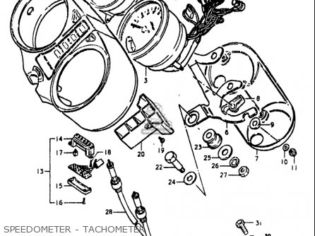 SPEEDOMETER - TACHOMETER - GS550 1980 (T) USA (E03)