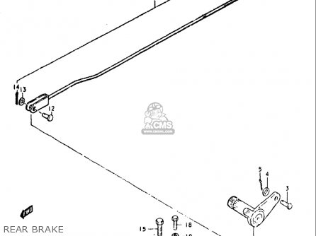 REAR BRAKE - GS550 1980 (T) USA (E03)