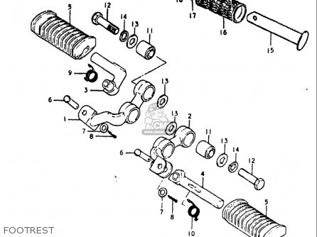 FOOTREST - GS550 1980 (T) USA (E03)