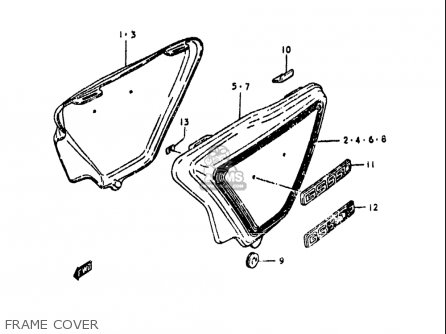 FRAME COVER - GS550 1980 (T) USA (E03)