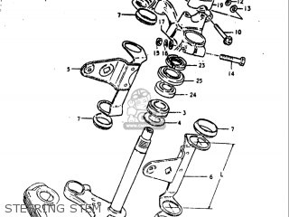 STEERING STEM - GS550 1980 (T) USA (E03)
