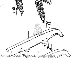 CHAIN CASE - SHOCK ABSORBER - GS550 1980 (T) USA (E03)