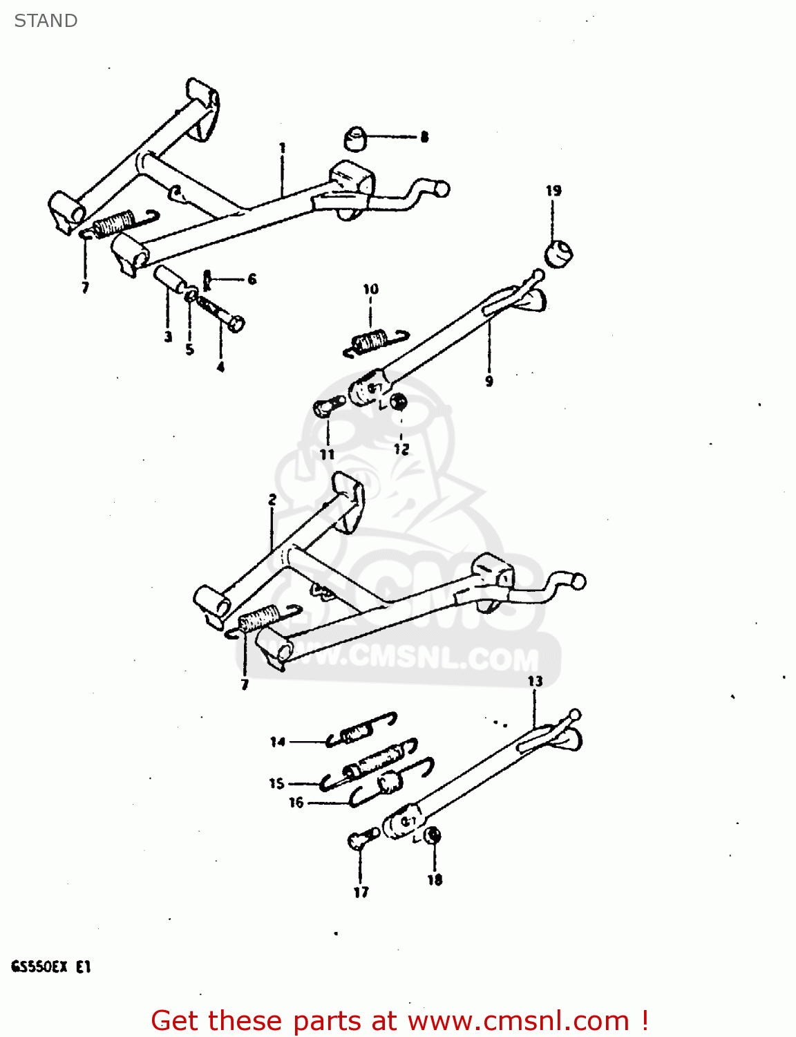 STAND GS550 1981 (X) GENERAL EXPORT (E01)