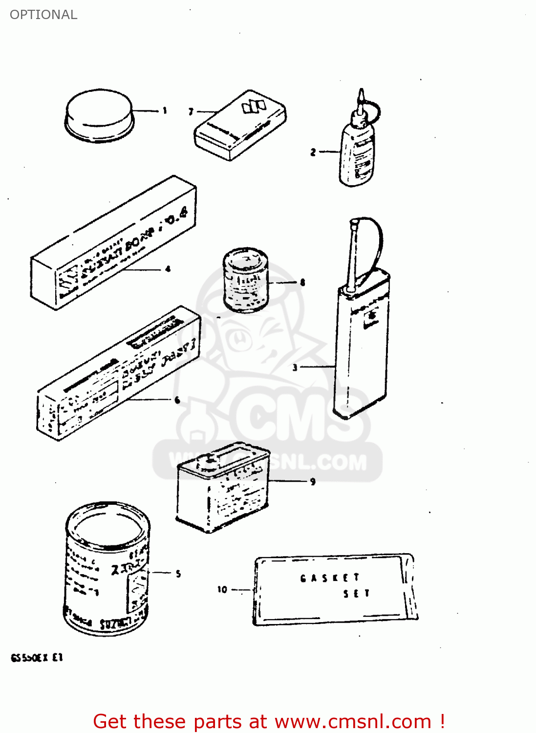 OPTIONAL GS550 1981 (X) GENERAL EXPORT (E01)