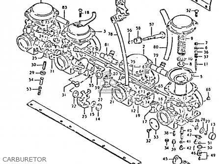 CARBURETOR - GS550 1981 (X) GENERAL EXPORT (E01)