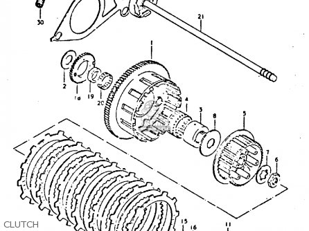 CLUTCH - GS550 1981 (X) GENERAL EXPORT (E01)