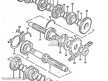 TRANSMISSION - GS550 1981 (X) GENERAL EXPORT (E01)
