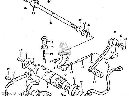 GEAR SHIFTING - GS550 1981 (X) GENERAL EXPORT (E01)