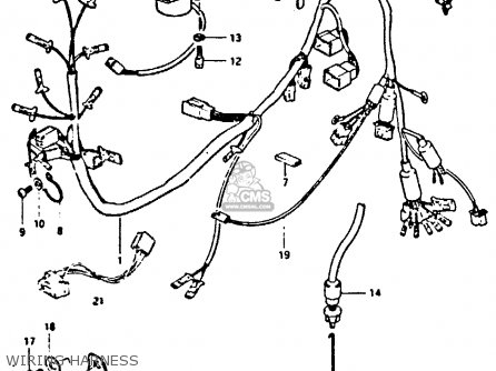 WIRING HARNESS - GS550 1981 (X) GENERAL EXPORT (E01)