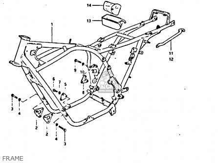 FRAME - GS550 1981 (X) GENERAL EXPORT (E01)