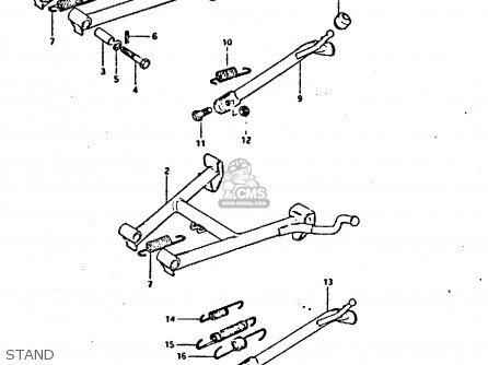 STAND - GS550 1981 (X) GENERAL EXPORT (E01)