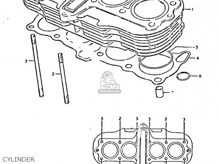CYLINDER - GS550 1981 (X) GENERAL EXPORT (E01)