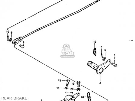 REAR BRAKE - GS550 1981 (X) GENERAL EXPORT (E01)