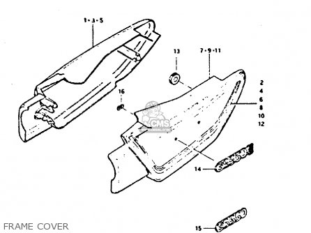 FRAME COVER - GS550 1981 (X) GENERAL EXPORT (E01)