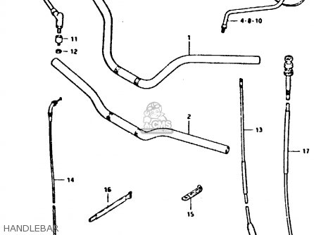 HANDLEBAR - GS550 1981 (X) GENERAL EXPORT (E01)