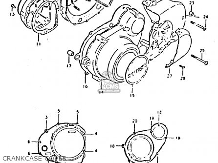 CRANKCASE COVER - GS550 1981 (X) GENERAL EXPORT (E01)