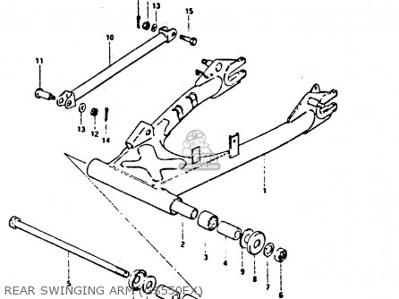 REAR SWINGING ARM (GS550EX) - GS550 1981 (X) GENERAL EXPORT (E01)